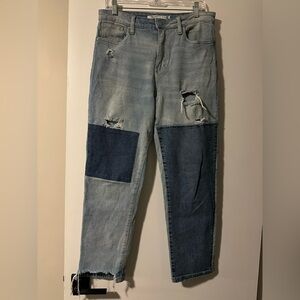Celebrity Pink Distressed Patchwork Jeans